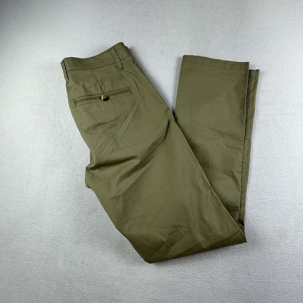 Roark Pants Mens 30 Brown PORTER Chino Tapered Leg Brushed Twill